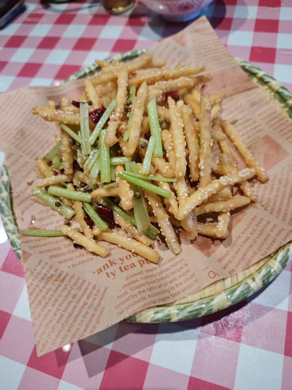 长沙张疯子小炒的干煸藕条